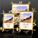 Golden Metal Pictures Frame, Photo Albums, Home Decor, Fashion, RNordic Style, XC068, 6 ", 7", 8 ", 10"