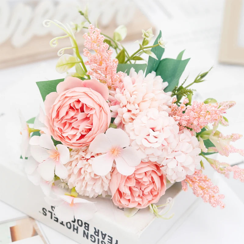 bouquets de mariée en soie pivoine décorations florales pour mariage - vue 8 sur 12