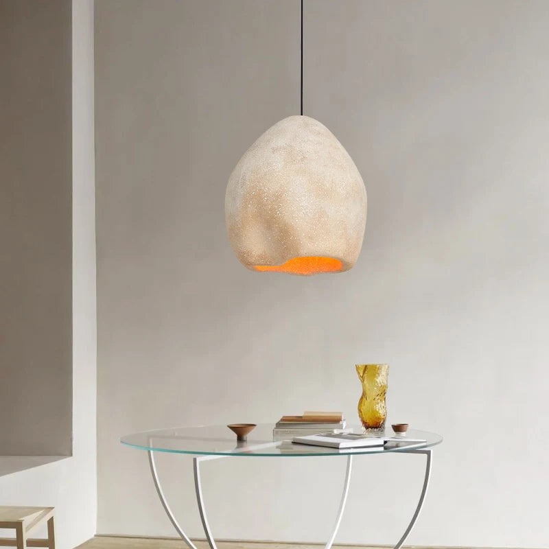 suspension LED style nordique wabi sabi pour restaurant ou bar - vue 6 sur 9