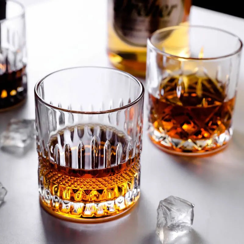 Verre créatif hockey glace fond épais cocktail whisky