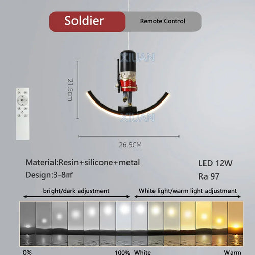 lampe suspendue déco licorne - vue 15 sur 14