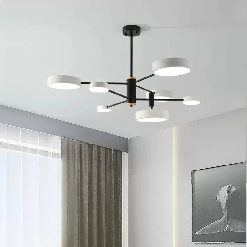 lustre à led nordique pour décoration intérieure moderne - vue 4 sur 18