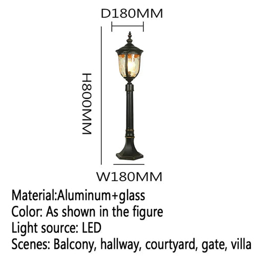 lampe de jardin extérieure led étanche design contemporain pour villa - vue 25 sur 47