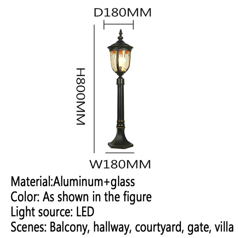 lampe de jardin extérieure led étanche design contemporain pour villa - vue 24 sur 47