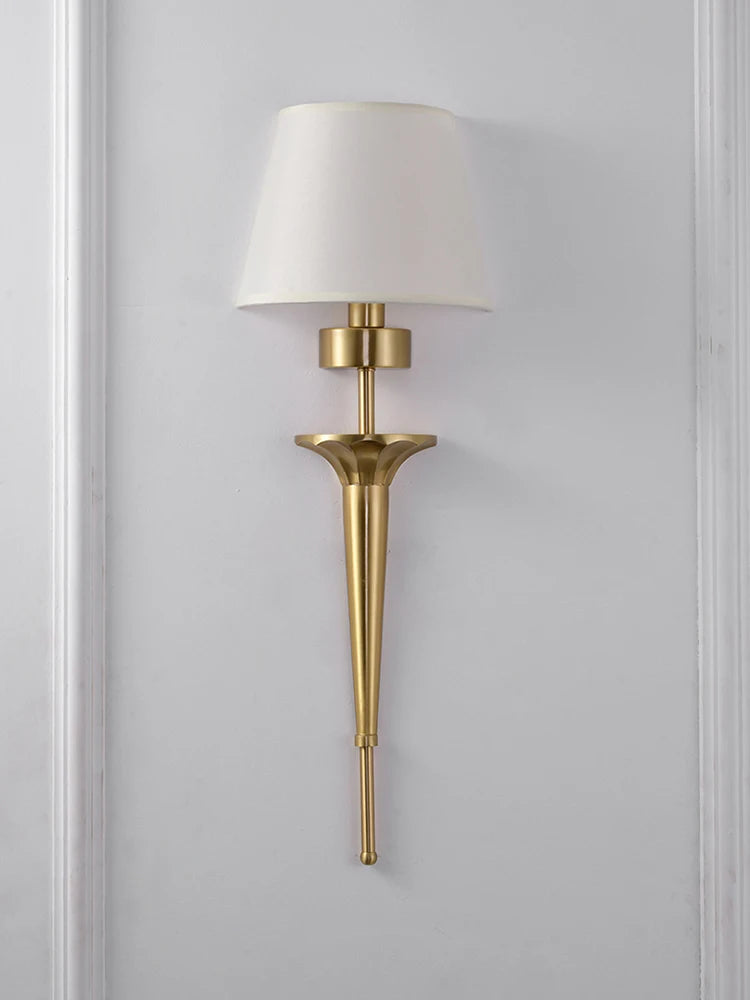 applique murale américaine classique en cuivre led - vue 5 sur 7