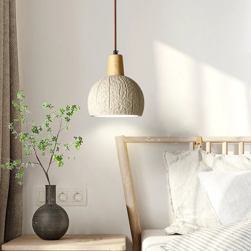 lustre japonais wabi-sabi style nordique pour décoration intérieure - vue 2 sur 7