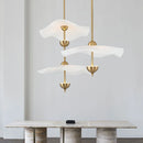 lustre créatif nordique en forme de lotus pour décoration intérieure