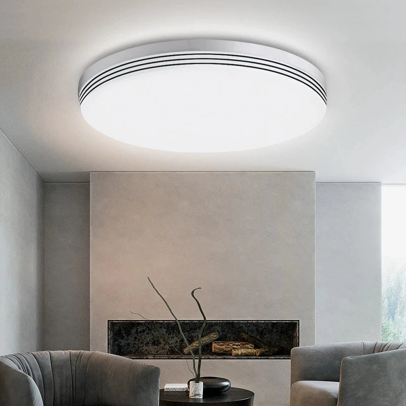 plafonnier rond ultra-mince led moderne pour éclairage intérieur - vue 10 sur 14