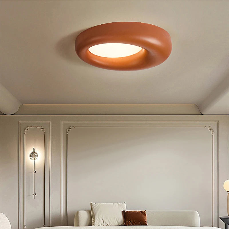 Plafonnier Led de Style crème nordique - vue 3 sur 9