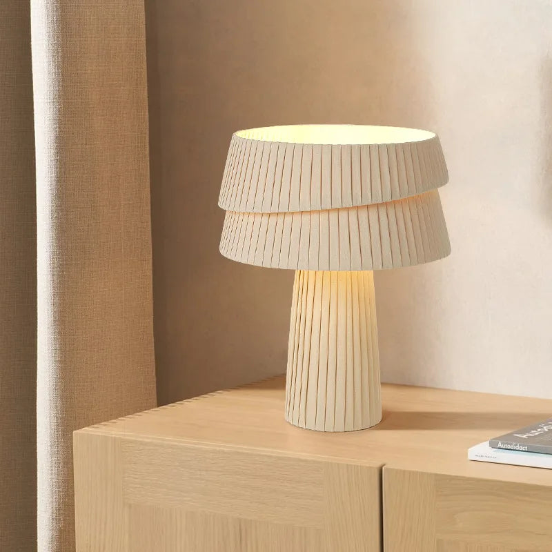 Lustre de style crème français Wabi Sabi Suspension LED pour salon salle à manger chambre minimaliste Suspension en tissu fait main