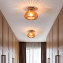 solid wood LED ceiling light modern minimalist design