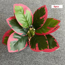 feuilles de phénix artificielles décoration verte en plastique