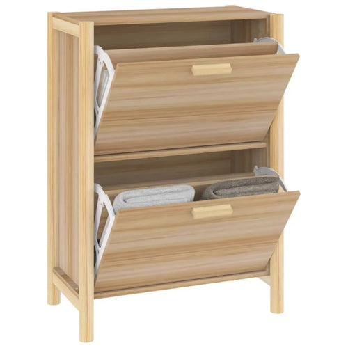 Shoe cabinet 57.5x33x80 cm wood Engineering - vue 6 sur 6
