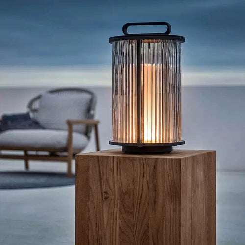 villa moderne lampe de jardin solaire extérieure étanche - vue 3 sur 9