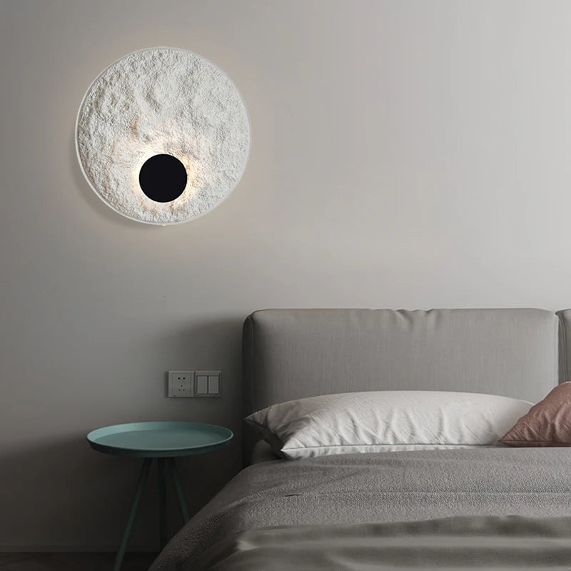 applique murale led moderne en forme d'anneau style nordique décoratif - vue 6 sur 9