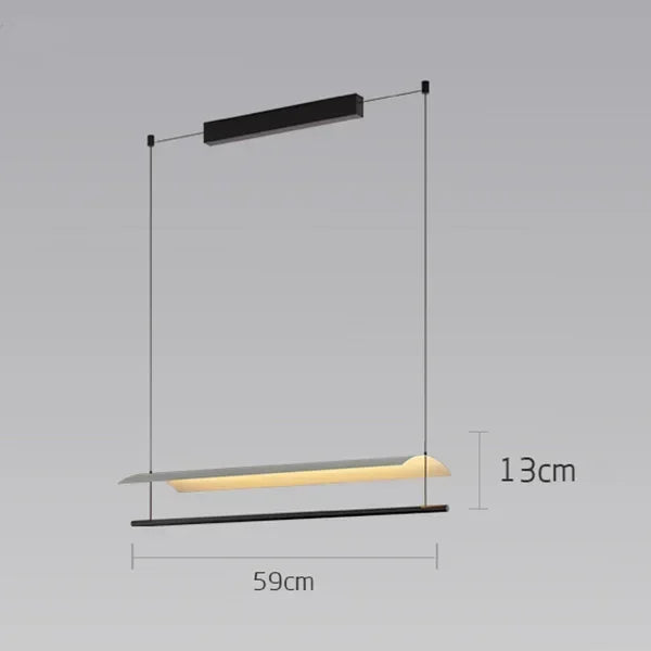 lustre minimaliste scandinave en tuiles pour bureau