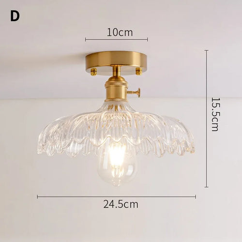 lustre vintage japonais en verre pour balcon et entrée - vue 19 sur 29