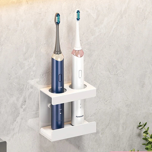 Aluminum Wall Mount Electric Toothbrush Holder for Bathroom, Shower, Toothbrush Hanger Brush Stand, Hanger Bathroom Organizer - vue 12 sur 16