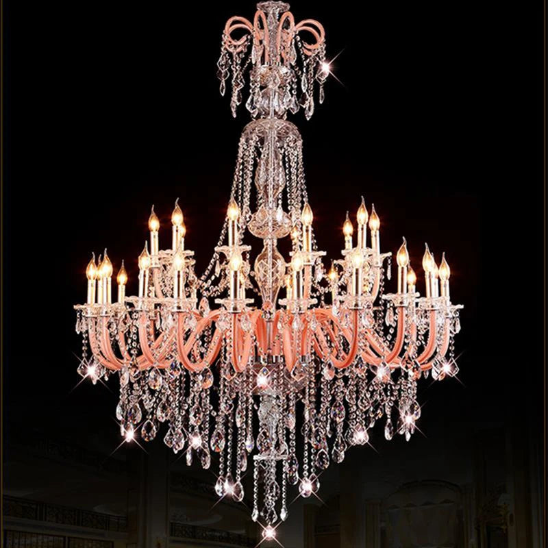 lustre moderne en cristal pour décoration intérieure élégante - vue 5 sur 12