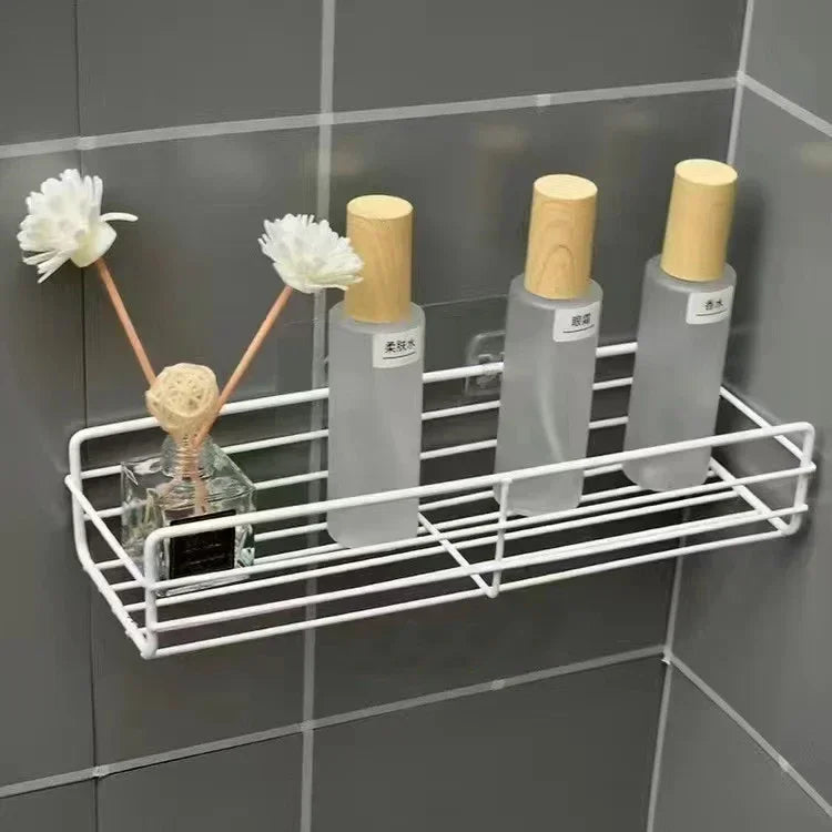 étagère murale de rangement pour cosmétiques et shampoing - vue 10 sur 10