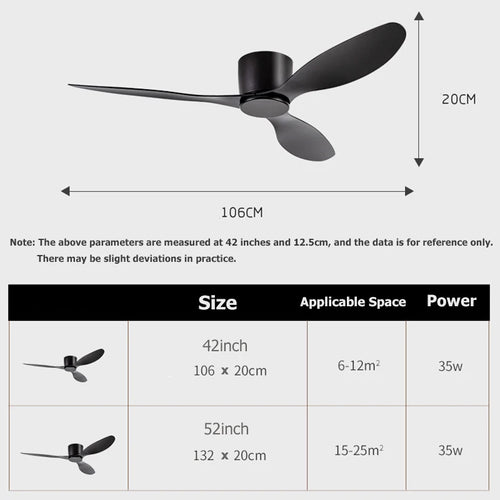 Ventilateur de plafond moderne avec moteur à courant continu - vue 11 sur 14