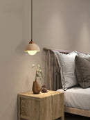 suspension en marbre travertin luminaire décoratif d'intérieur longueur réglable