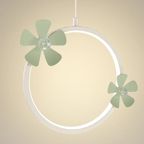 Modern petal-shaped pendant light for minimal nordic style - vue 7 sur 10