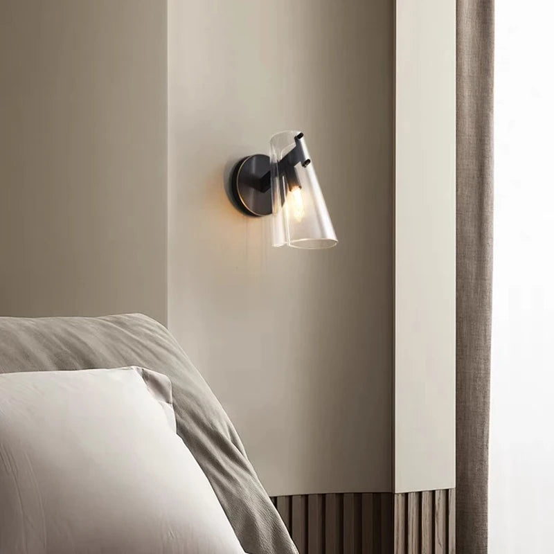 applique murale de luxe abat-jour transparent éclairage intérieur - vue 4 sur 7
