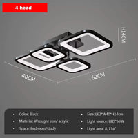 Minimalist LED ceiling light for modern interior decor