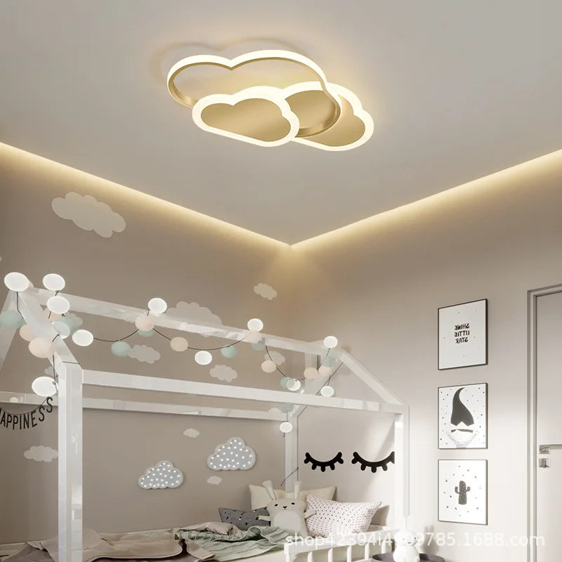 lampe nuage moderne pour chambre d'enfant romantique et chaleureuse - vue 5 sur 11