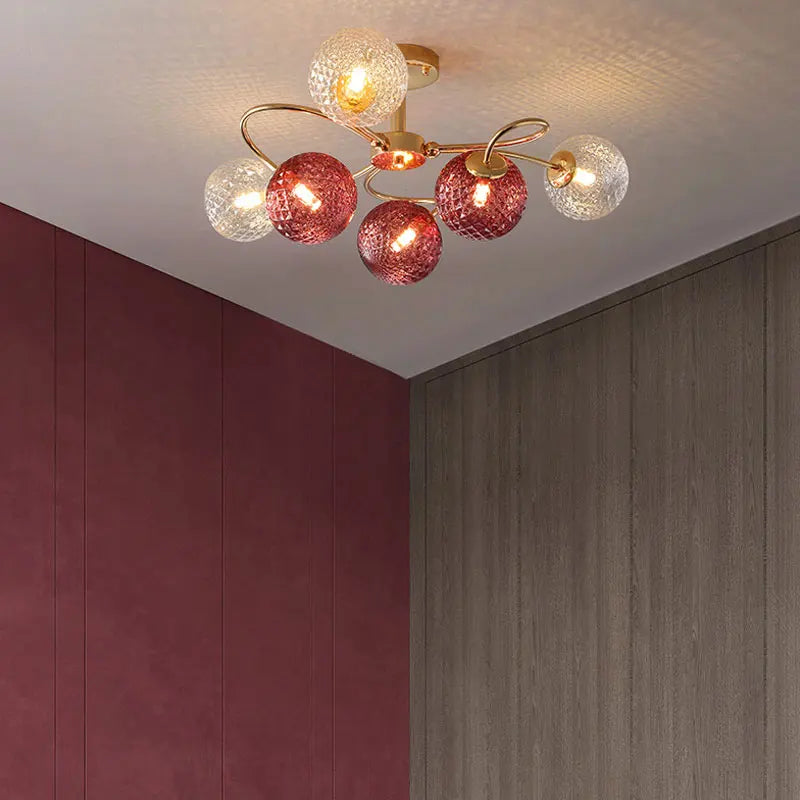 Multicolour LED chandelier for modern decorative interiors - vue 6 sur 16