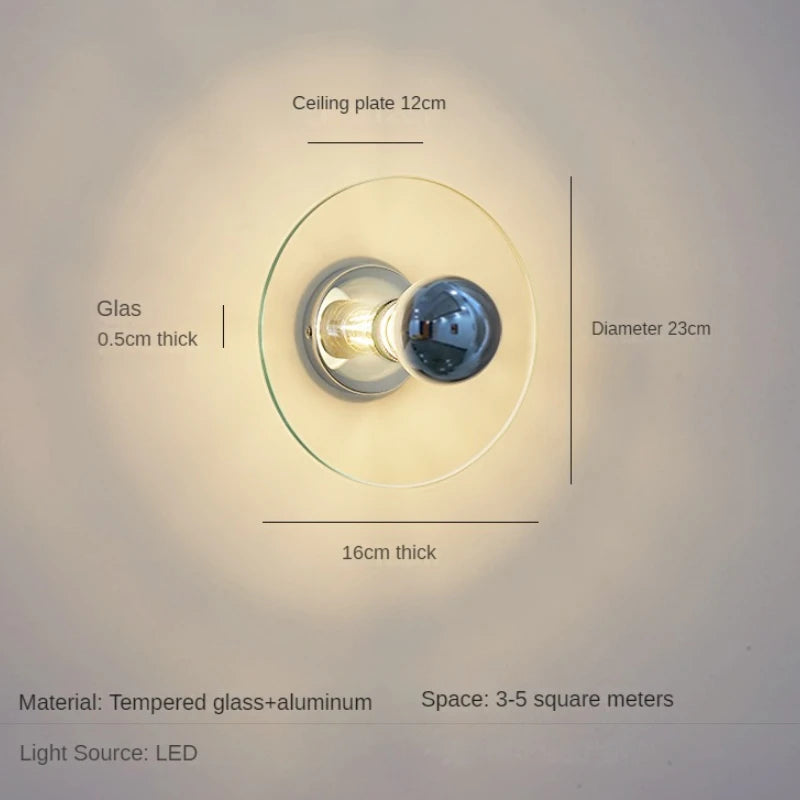 lustre en verre ovni rétro minimaliste pour café et restaurant - vue 8 sur 8