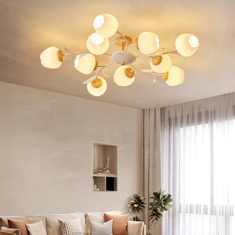 plafonnier moderne avec télécommande pour un intérieur élégant