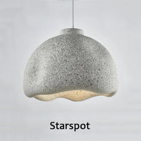 Minimalist Japanese wabi sabi chandelier for Nordic bar and study