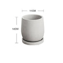 Creative Nordic simple Flowerpot Concrete Silicone Mold green plant Gardening Cement    round flowerpot  silicone mold