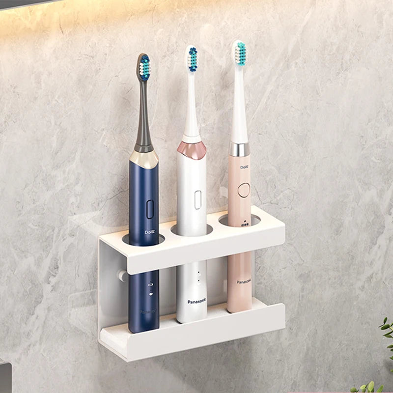 Aluminum Wall Mount Electric Toothbrush Holder for Bathroom, Shower, Toothbrush Hanger Brush Stand, Hanger Bathroom Organizer - vue 15 sur 15