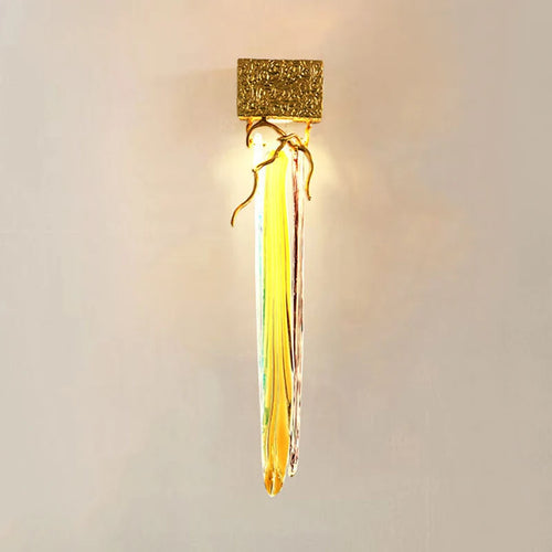 applique murale en cristal et cuivre moderne et élégante pour intérieur