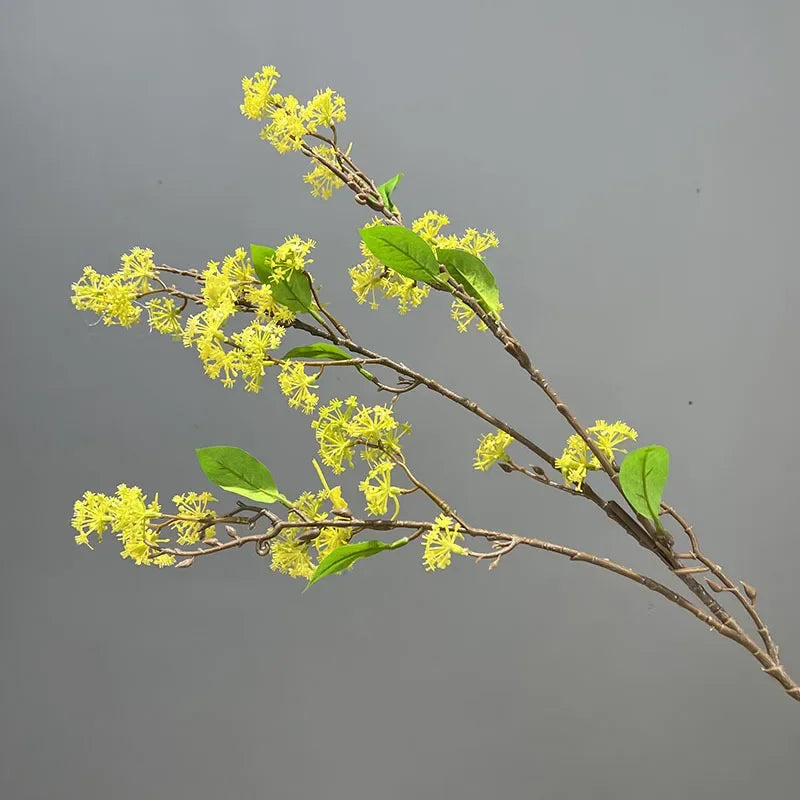 lot de 2 fleurs artificielles en saule des neiges décoratives - vue 8 sur 12