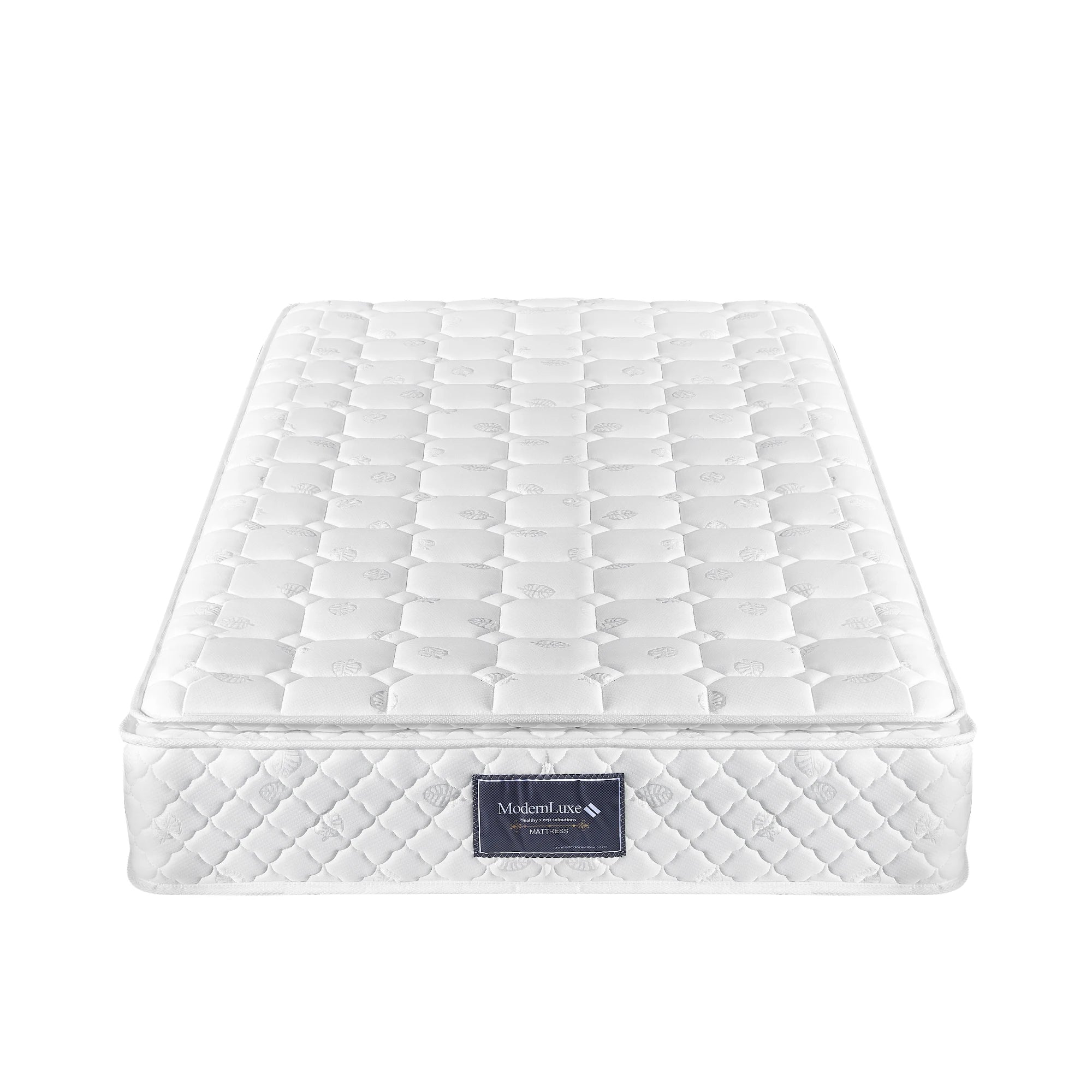 Spring mattress, 7 zones cold foam mattress, pocket spring, quilted microfiber cover topping, hardness H3, 25cm height - vue 4 sur 6