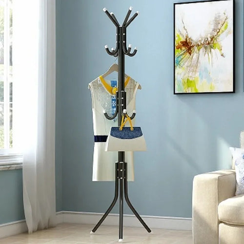 cintre vertical moderne en bois et fer pour rangement - vue 4 sur 6