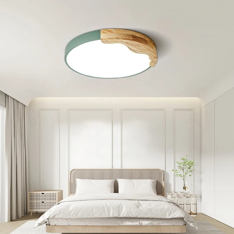 plafonnier led encastrable style nordique macarons ronds romantiques luminaire créatif moderne - vue 5 sur 18