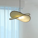 lustre led suspendu en tissu 	 style réglable