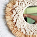 miroir tissé à la main décoration murale boho nordique décorateur