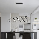 Minimalist spiral LED chandelier home decor indoor lighting