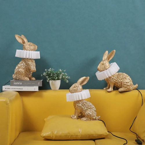 lampe à poser lapin nordique décorative pour enfants et intérieur - vue 6 sur 9