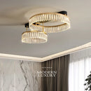 Lustre rond LED plafonnier intérieur lampara De Techo plafonnier De luxe 	 pour la saison pour la décoration intérieure