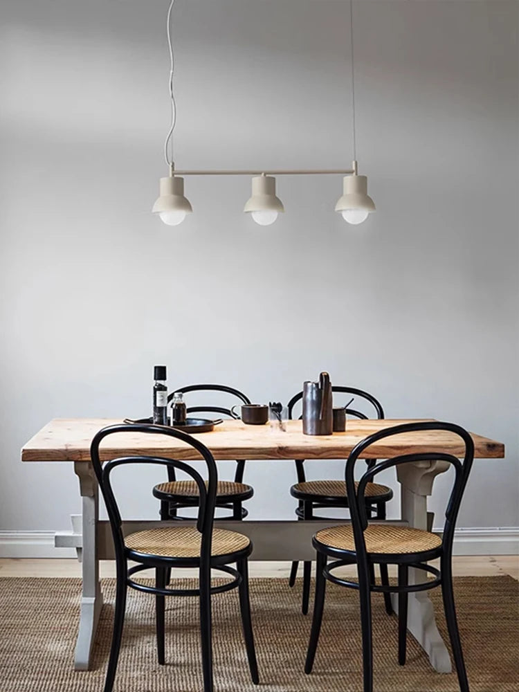 Modern Nordic minimalist three-head custom creative chandelier - vue 3 sur 10