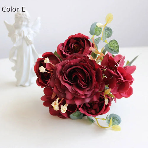 bouquet de fleurs artificielles pour décorations de mariage et automne - vue 6 sur 12