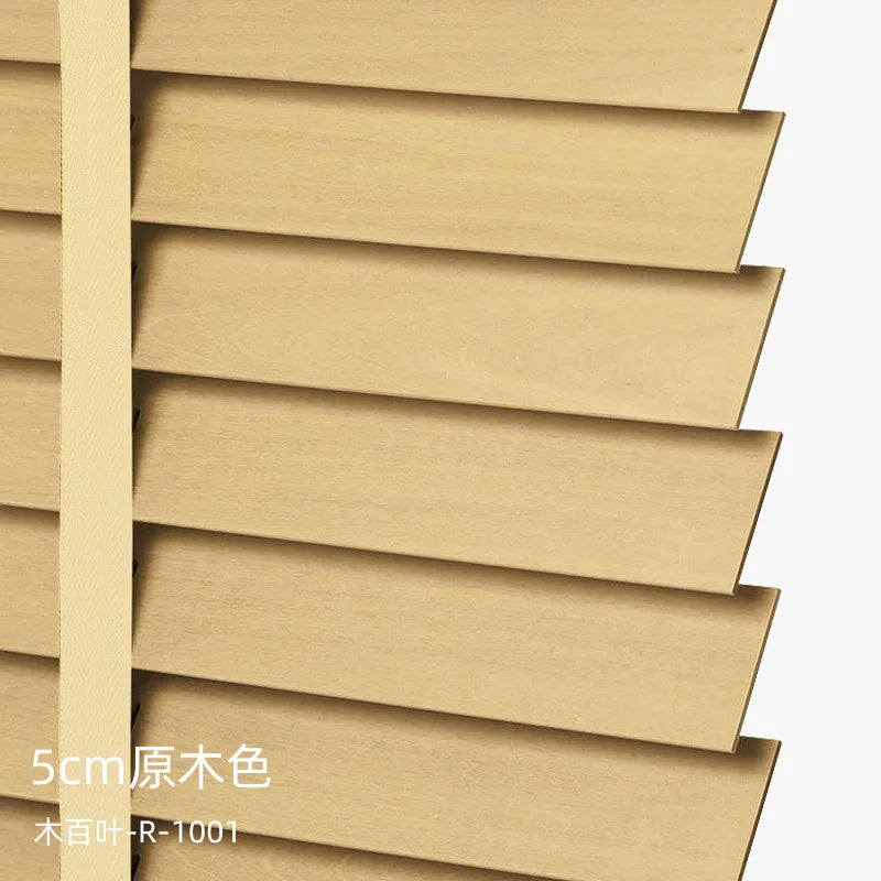 Store vénitien en bois horizontal réglable pour fenêtres - vue 14 sur 17