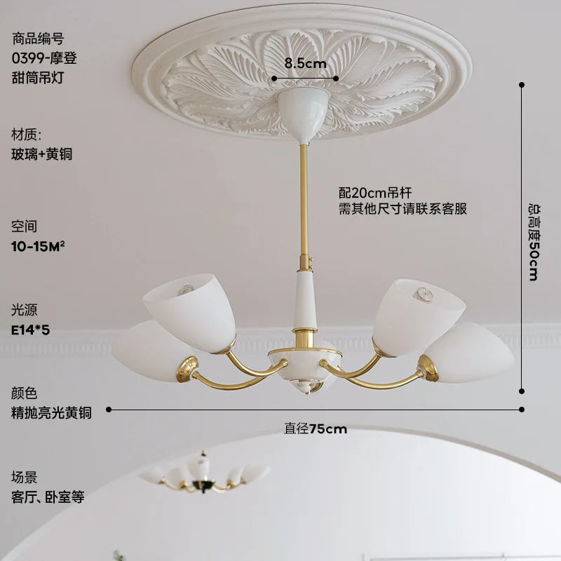 lustre à led moderne design nordique pour intérieur élégant - vue 11 sur 11